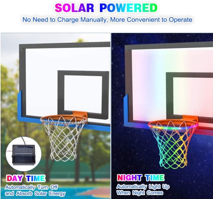 Gr8ware Solar Basketball Hoop Lights