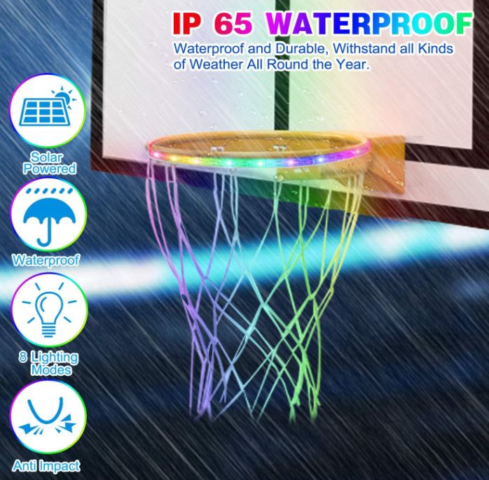 Gr8ware Solar Basketball Hoop Lights