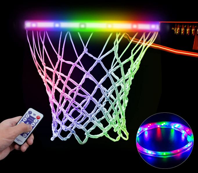 solar basketball hoop light