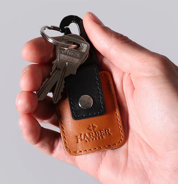 Harber London Leather Keychain