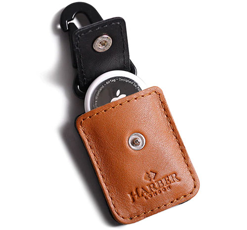 Harber London Leather AirTag Case