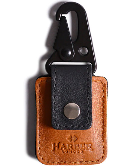 Harber London Leather Keychain