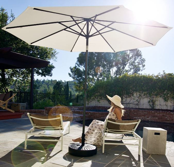 Patio Watcher 10 foot Solar LED Patio Umbrella