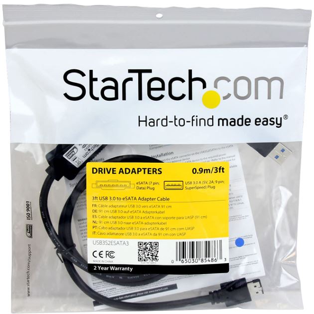 StarTech 3 ft USB 3 to eSATA Adapter