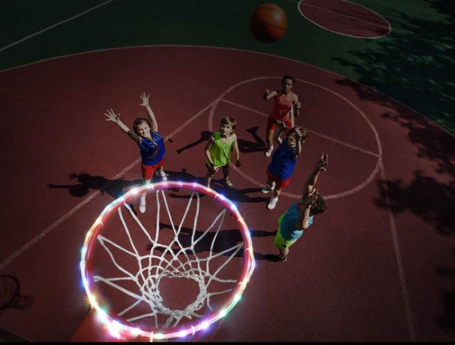 Waybelive LED Basketball Hoop Rim Lights
