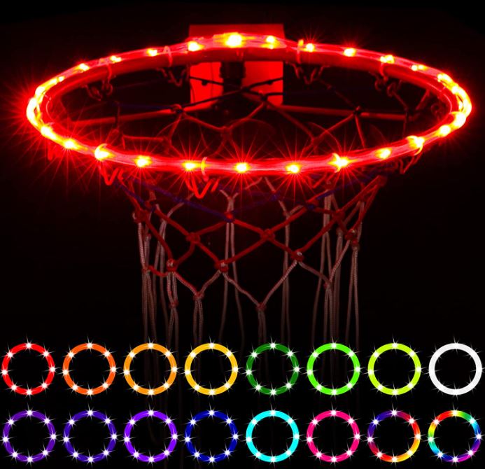 Waybelive LED Basketball Hoop Rim Lights