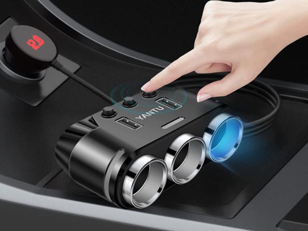 YANTU 3-Socket Cigarette Lighter Splitter