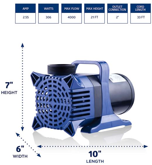 Alpine Corporation 4000 GPH Cyclone Pump