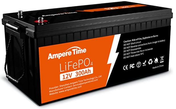 Ampere Time 12V 300Ah Lithium LiFePO4 Battery