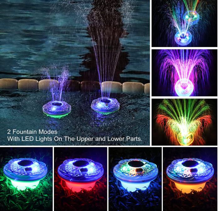 ChlorStar Floating Pool Fountain with Light Show