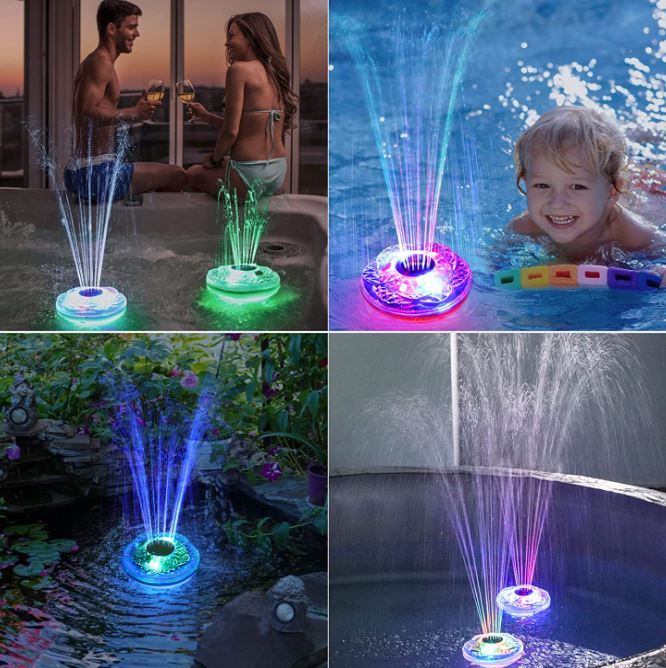 ChlorStar Floating Pool Fountain with Light Show