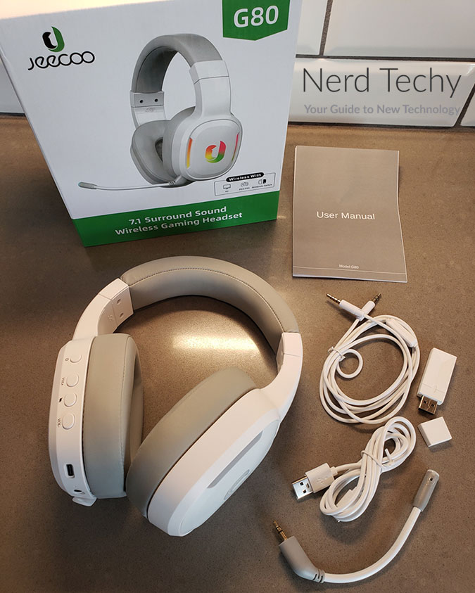 Jeecoo G80 Wireless Gaming Headset - 7.1 Surround Sound