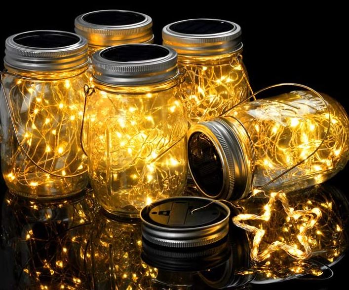 Mlambert Mason Jar Solar Lights