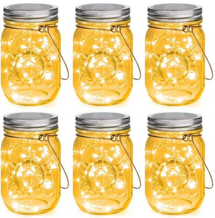 Mlambert Mason Jar Solar Lights