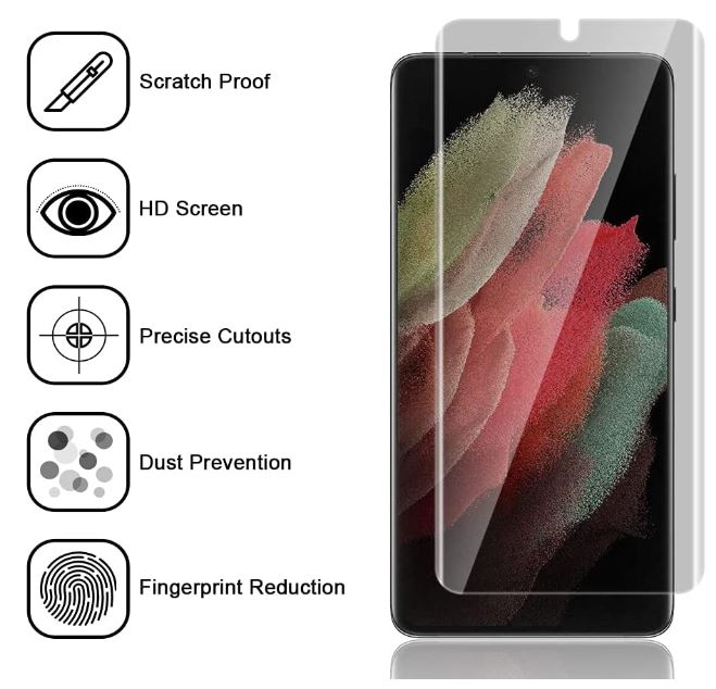Tauri Galaxy S21 Ultra Tempered Glass Privacy Screen Protector
