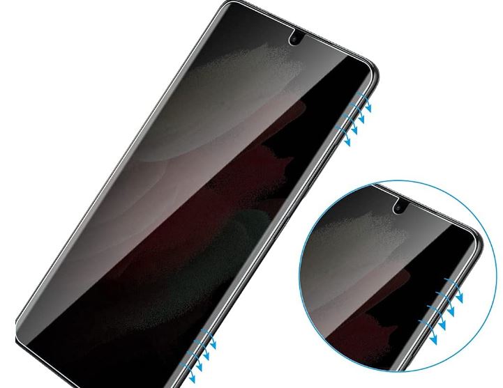 Tauri Galaxy S21 Ultra Tempered Glass Privacy Screen Protector