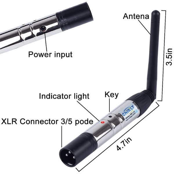 CHINLY DMX Wireless Transmitter Receiver