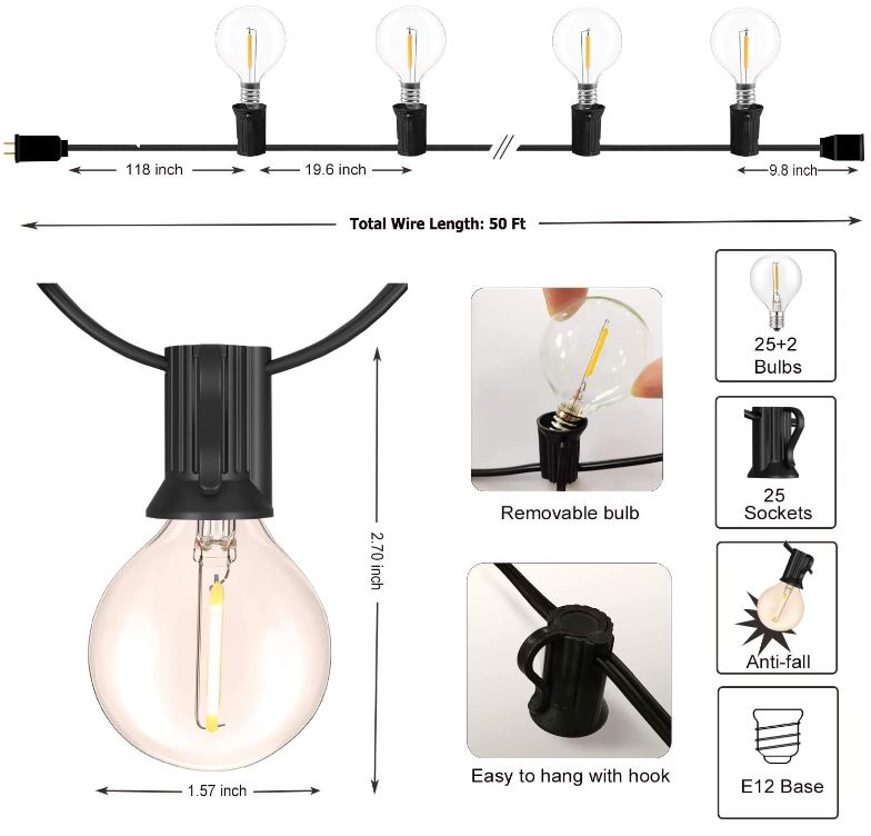 Best Edison-Style LED Bulb String Lights for Outdoors - Nerd Techy