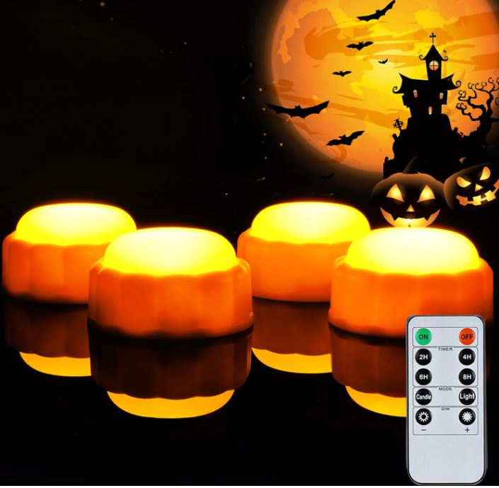 led pumpkin light with timer