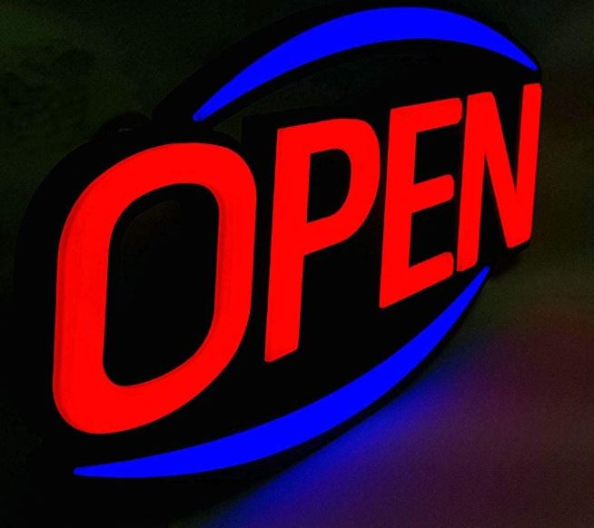 MaxLit Jumbo LED Open Sign