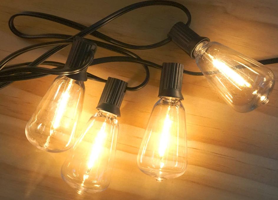 Newpow Edison Vintage Style Outdoor LED String Lights