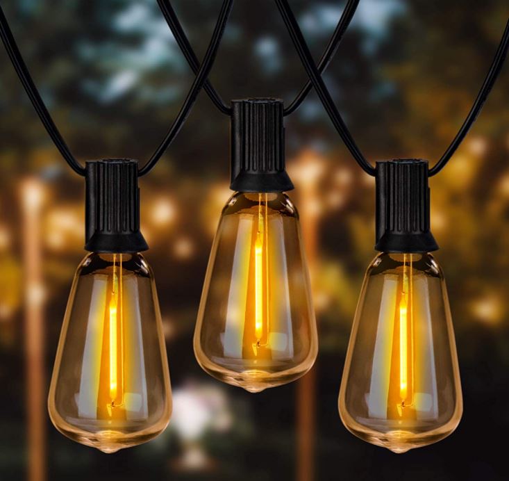 Newpow Edison Vintage Style Outdoor LED String Lights