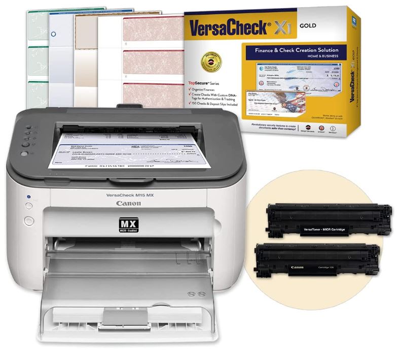 VersaCheck Canon M15 MX MICR Laser Check Printer Bundle