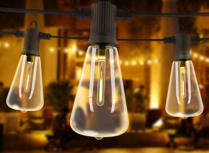 ZOTOYI Edison LED Outdoor String Lights