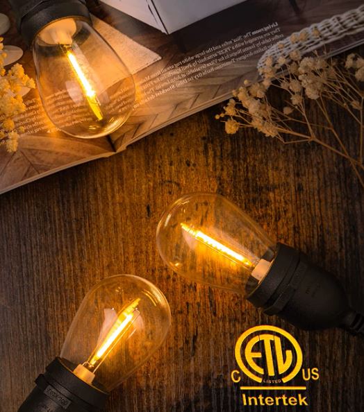 addlon Edison-Style LED Outdoor String Lights