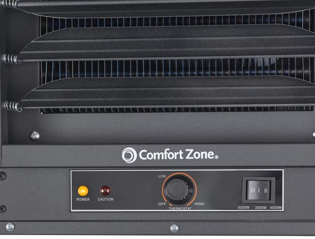 Comfort Zone CZ220BK 240V Garage Heater