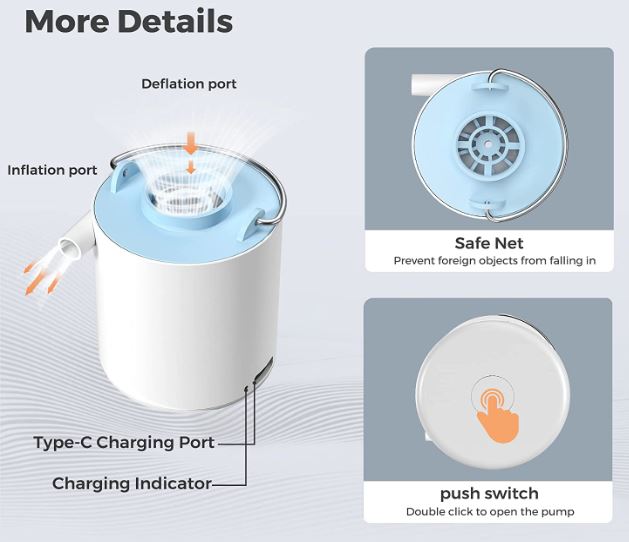 FLEXTAILGEAR Ultra-Mini Portable Air Pump