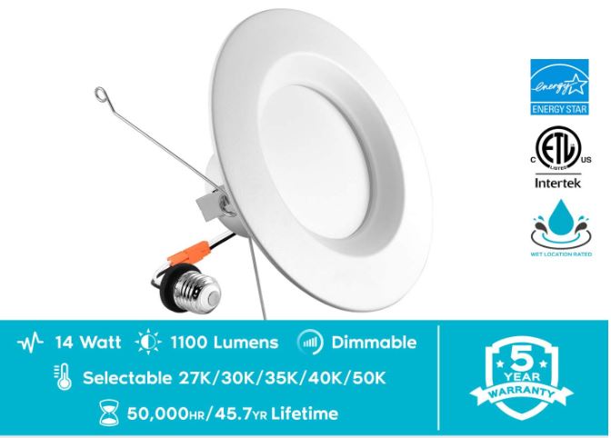 Luxrite LED Recessed Retrofit Downlights