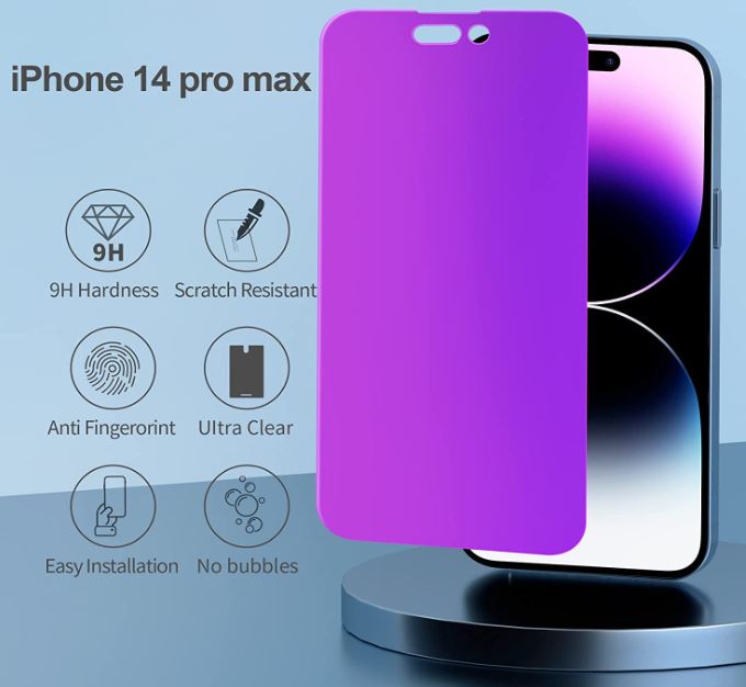 PDDKISS Colorful iPhone 14 Pro Max Privacy Screen Protector