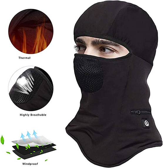 Best Battery-Powered Heated Balaclava Face Mask for Winter