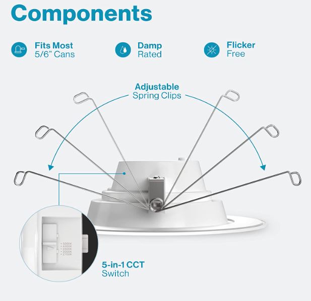 Sunco Retrofit Recessed LED Can Lights