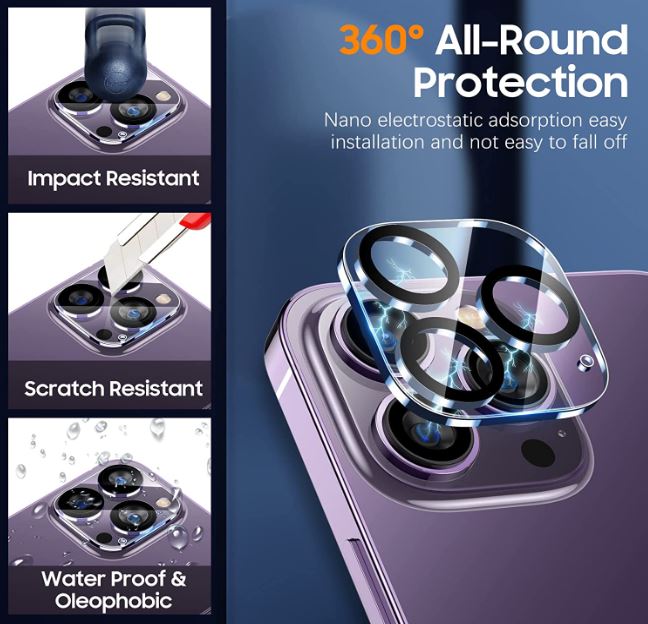 UniqueMe iPhone 14 Pro Pro Max Camera Lens Protector