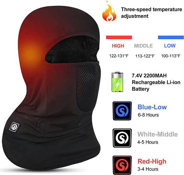 Best Battery-Powered Heated Balaclava Face Mask for Winter