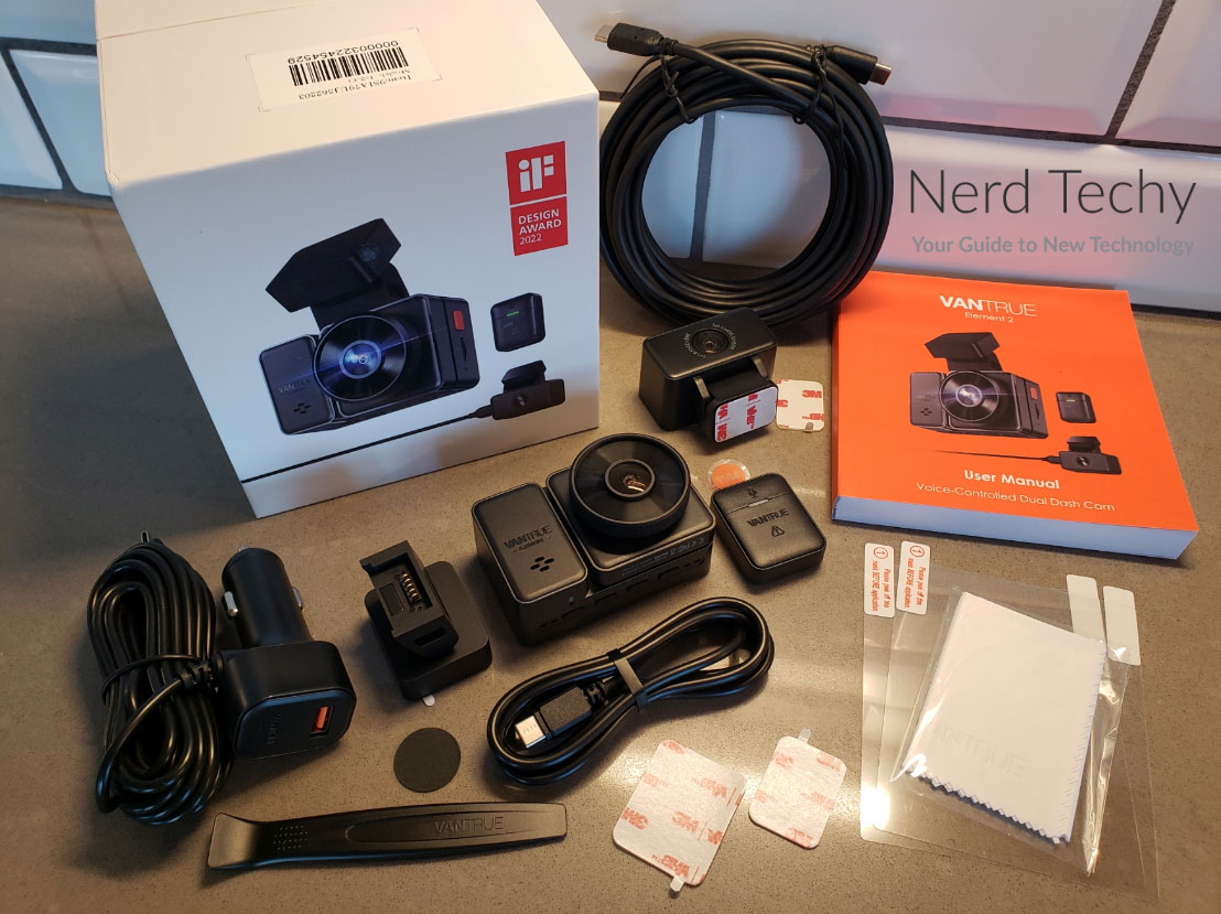 Vantrue E2 Review: Front and Rear Dash Cam (Dual 2.5K) - Nerd Techy