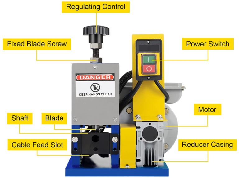 Happybuy Automatic Electric Wire Stripping Machine