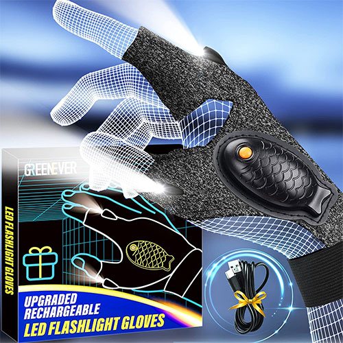 GREENEVER LED Flashlight Gloves