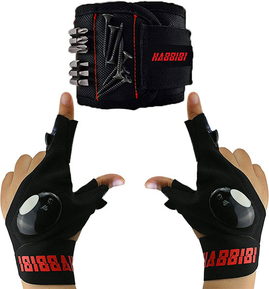 HABBIBI LED Flashlight Gloves