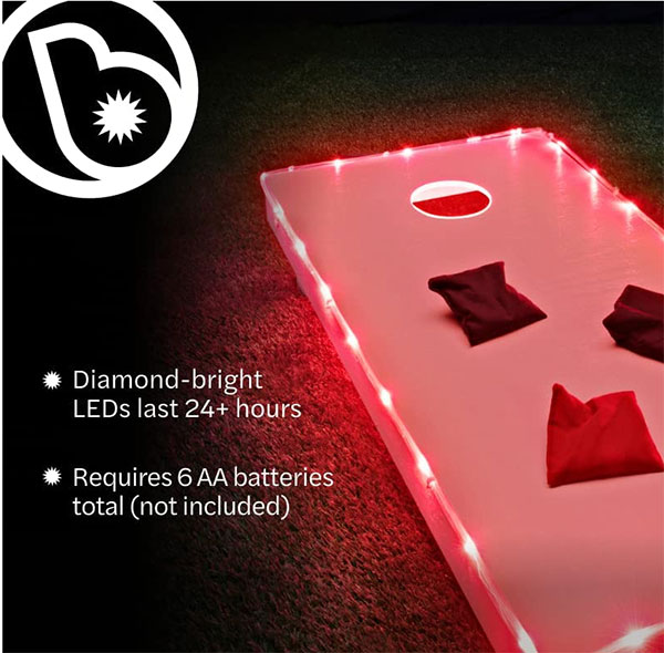 Brightz Cornhole Board Lights Set