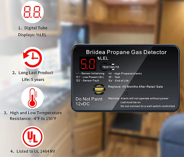 Briidea Propane Gas Detector