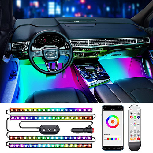 DR CAR Interior RGBIC Car LED Lights 