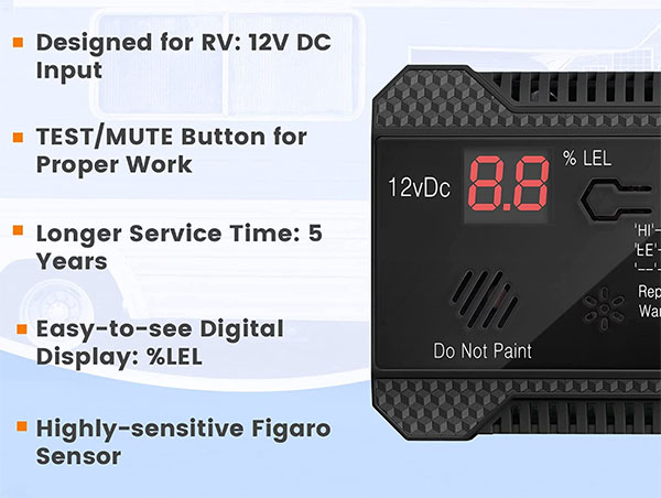 Funomo RV Propane Gas Detector