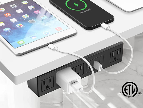 HHSOET Under Desk Power Strip