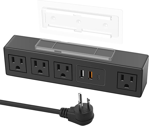 HHSOET Under Desk Power Strip