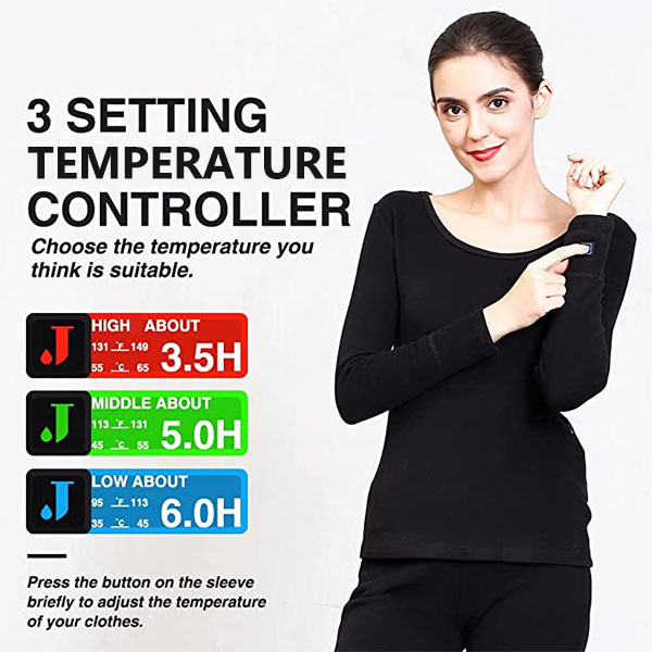 Jwl-winter Thermal Underwear Women Electric Heated Underwear