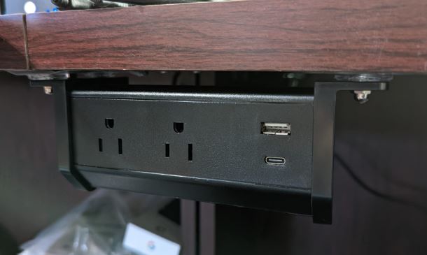 JUNNUJ Under Desk Mount Power Strip