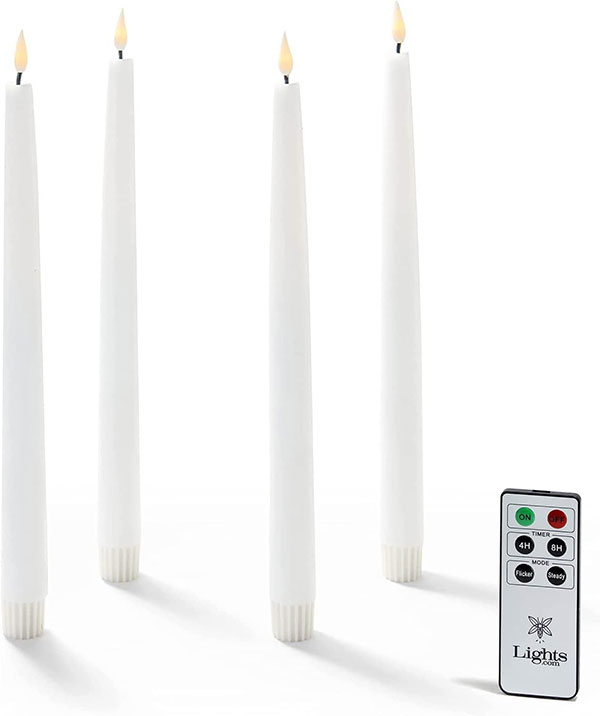 LampLust Flameless LED Taper Candles